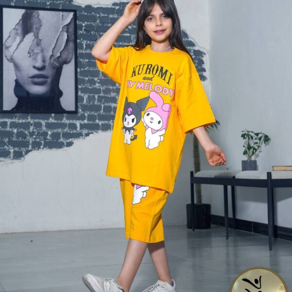 تیشرت و شلوارک دخترانه کرومی