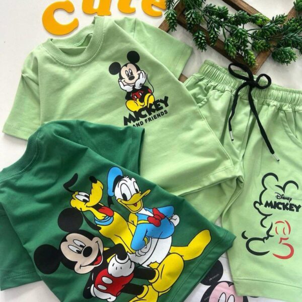 تیشرت و شلوارک میکی و دوستان دخترانه و پسرانه