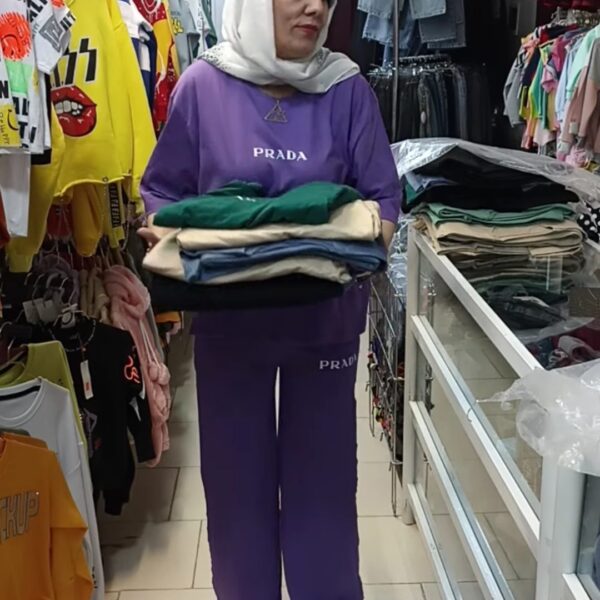 ست تیشرت و شلوار لانگ پینترسی پرادو زنانه