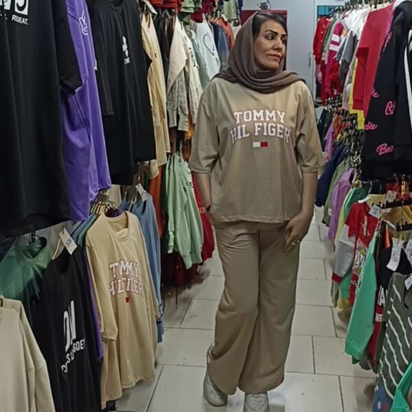 ست تیشرت و شلوار لانگ پینترسی تامی زنانه