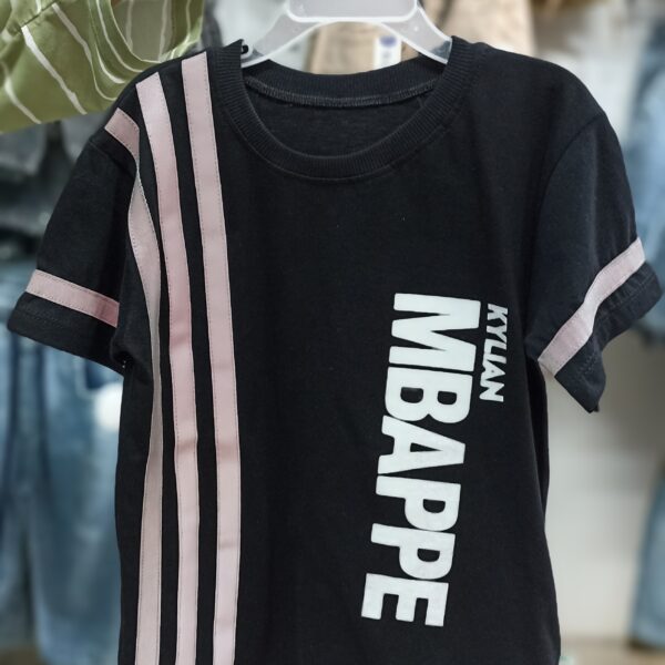 تیشرت پسرانه مشکی چاپ و شبرنگ