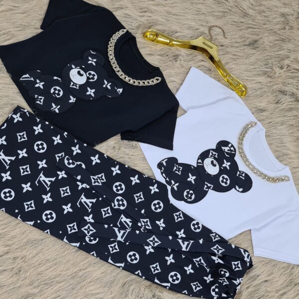 کراپ و شلوار دخترانه لوئیز ویتون