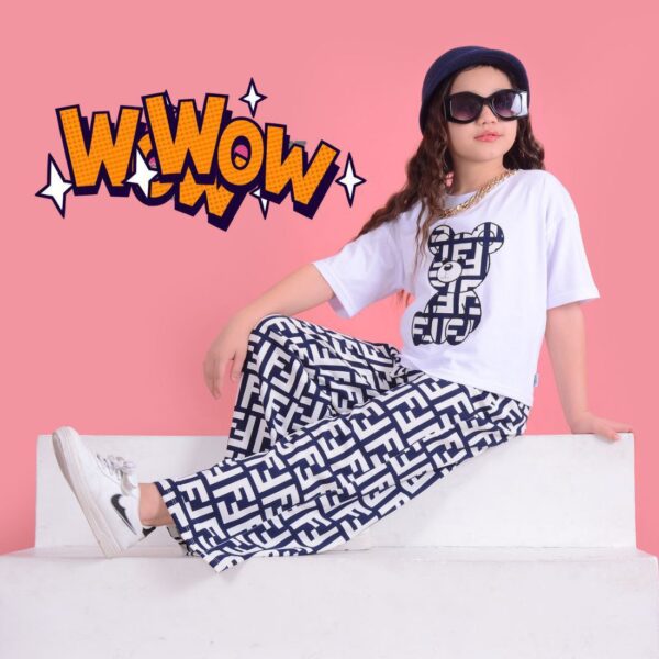 کراپ و شلوار فندی دخترانه