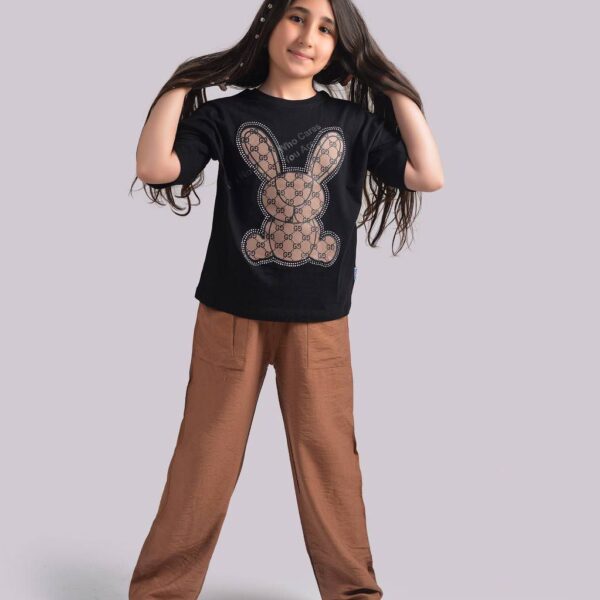 کراپ و شلوار خرگوش دخترانه