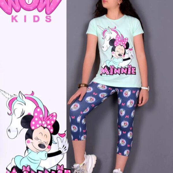 تیشرت و ساپورت میکی موس و تک شاخ دخترانه