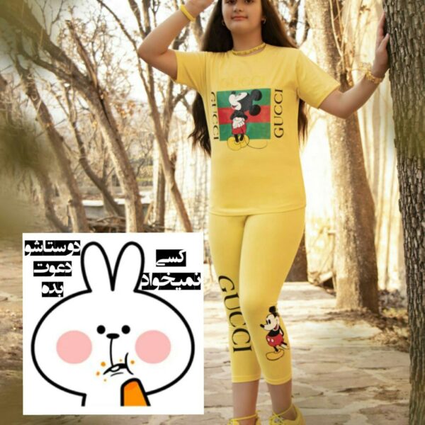 تیشرت و ساپورت میکی موس دخترانه