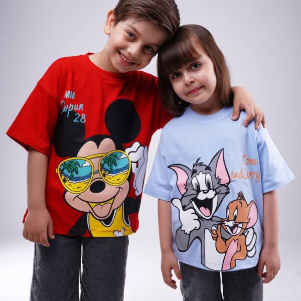 تیشرت و شلوارک جین حیوانات بچه گانه