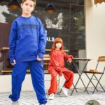 ست بلوز‌ و‌ شلوار دخترانه و پسرانه لش استایل جلو گلدوزی لاتین