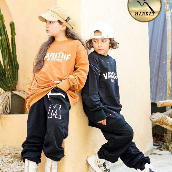 بلوز و شلوار دخترانه لش استایل چاپ لاتین