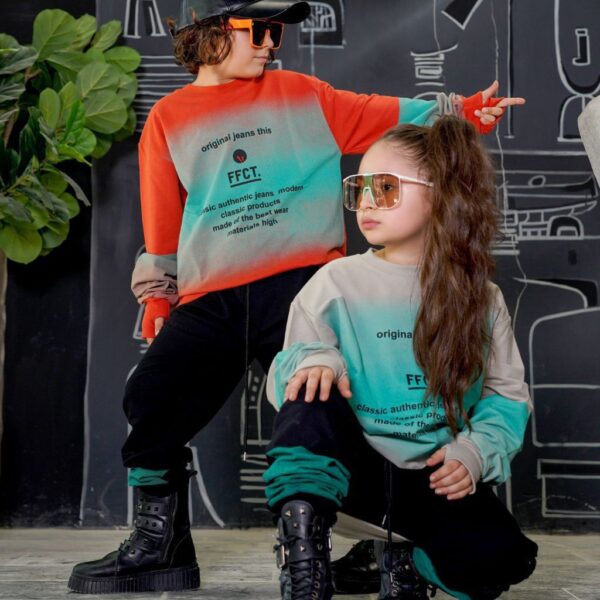 بلوز و شلوار دخترانه و پسرانه لش استایل فینگردار