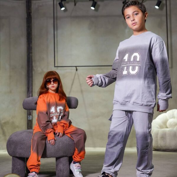 بلوز و شلوار دخترانه و پسرانه لش استایل  چاپ 10