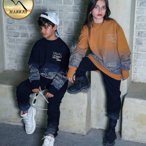 بلوز و شلوار دخترانه و پسرانه لش استایل چاپ لاتین