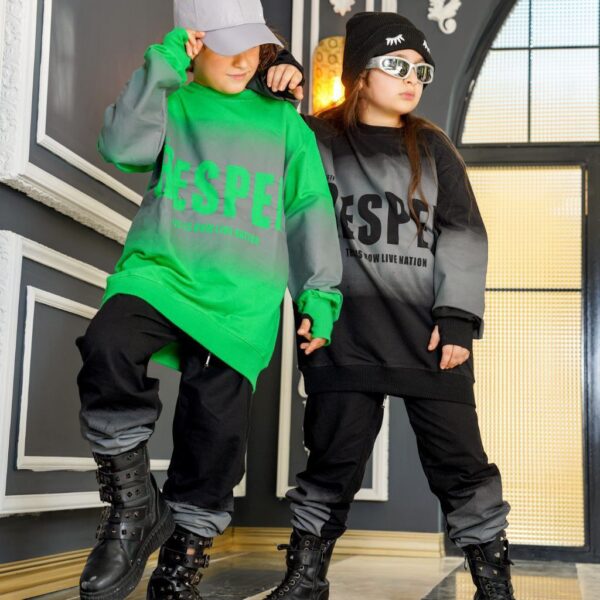 بلوز و شلوار دخترانه و پسرانه لش استایل فینگردار