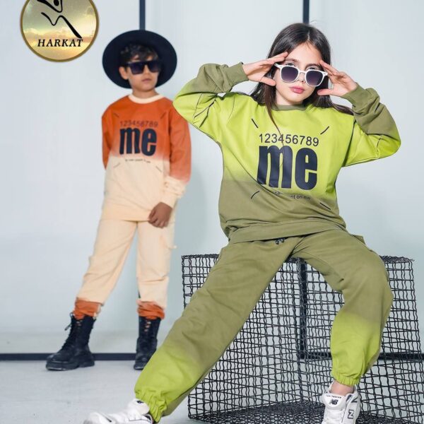 بلوز و شلوار دخترانه و پسرانه لش استایل چاپ me