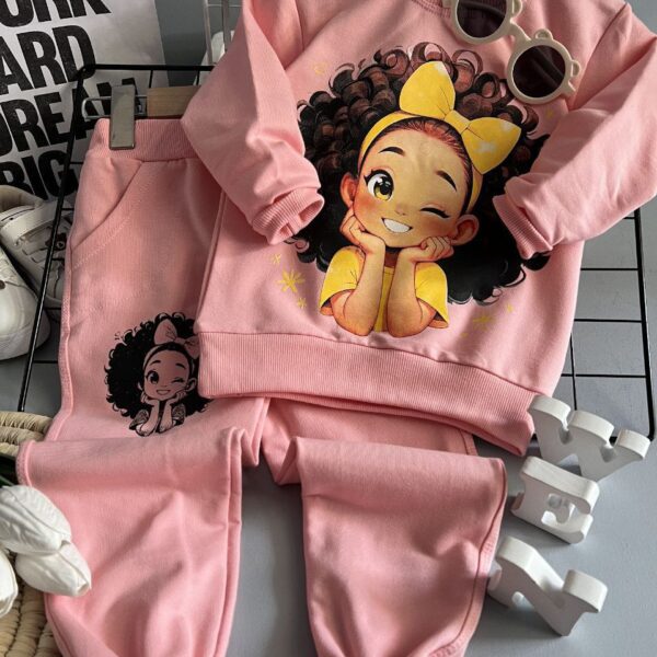 بلوز شلوار دختر موفرفری