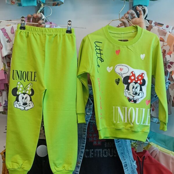 بلوز شلوار دخترانه میکی موس چراغ‌دار