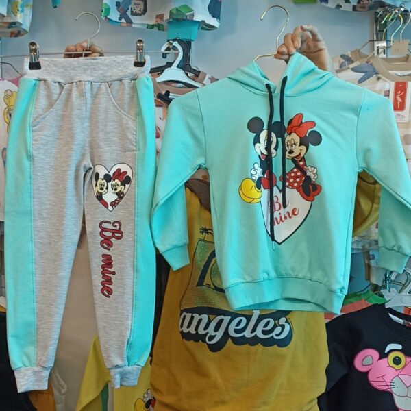 هودی و شلوار میکی موس دخترانه گوشدار