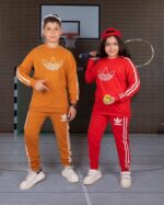 بلوز و شلوار اسپرت دخترانه و پسرانه آدیداس - Image 3