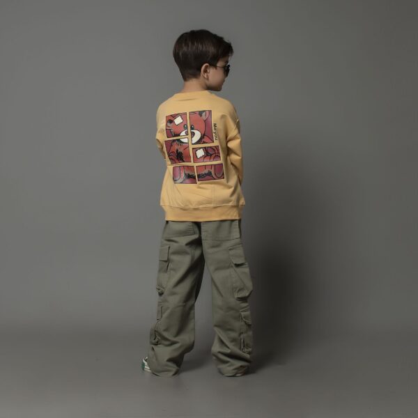 بلوز جلو چاپ نگینی و پشت چاپ خرس پازل دخترانه و پسرانه